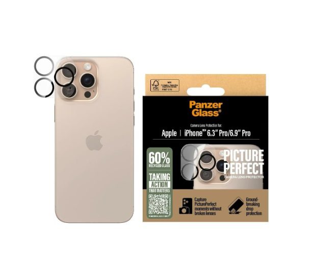 PanzerGlass PicturePerfect Lens Protector (1 Piece), iPhone 16 Pro, iPhone 16 Pro Max