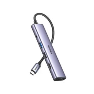 UGREEN USB-C 5-in-1 Hub CM478 Aluminum Alloy - Silver