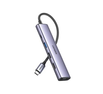 UGREEN USB-C 5-in-1 Hub CM478 Aluminum Alloy - Silver