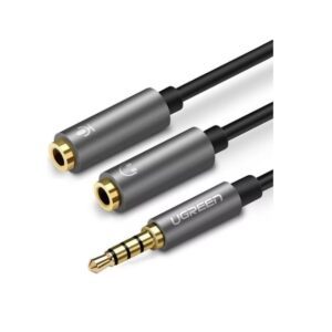 UGREEN 3.5mm Headset Splitter Cable Mic & Audio - Black