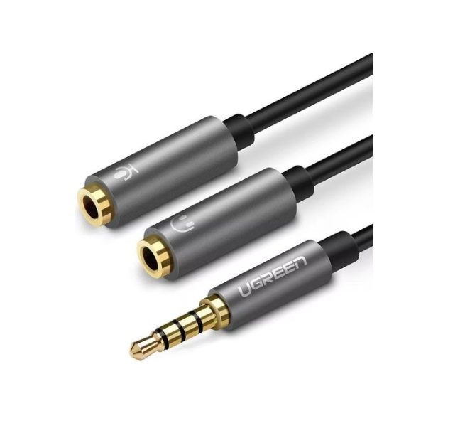 UGREEN 3.5mm Headset Splitter Cable Mic & Audio - Black
