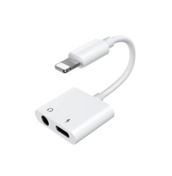 Joyroom Lightning to 3.5mm Audio & Charging Adapter – Dual Port (S-Y104)