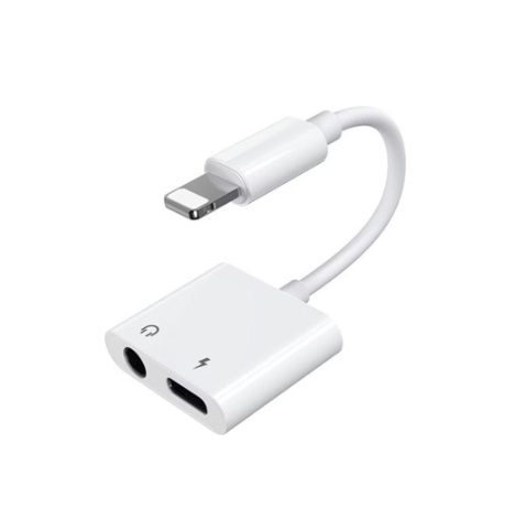 Joyroom Lightning to 3.5mm Audio & Charging Adapter – Dual Port (S-Y104)