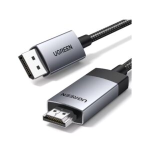 UGREEN DisplayPort to HDMI Cable 4K 1m - Silver