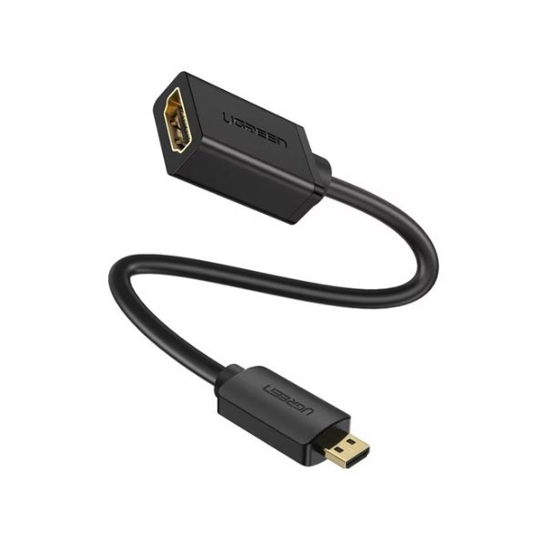 UGREEN Micro HDMI to HDMI Adapter 10cm (Type D to A) - Black