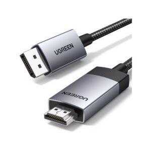 UGREEN DisplayPort to HDMI Cable 4K 2m - Silver