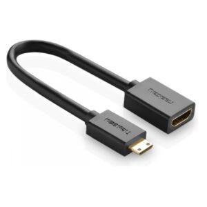 UGREEN Mini HDMI to HDMI Adapter 0.24m (Type C to A) - Black