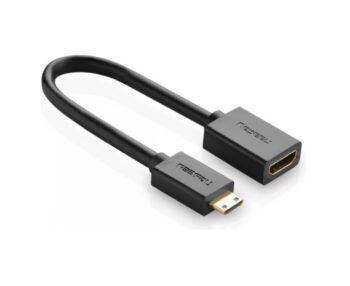 UGREEN Mini HDMI to HDMI Adapter 0.24m (Type C to A) - Black