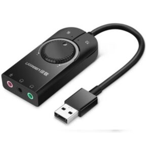 UGREEN External USB Sound Adapter USB-A Plug & Play - Black