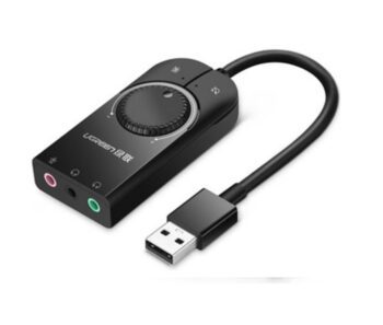 UGREEN External USB Sound Adapter USB-A Plug & Play - Black