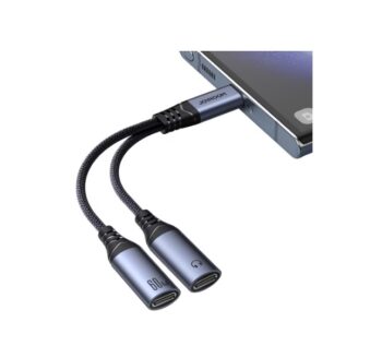 Joyroom 2-in-1 USB-C Audio Adapter – Dual USB-C Ports (SY-C03)