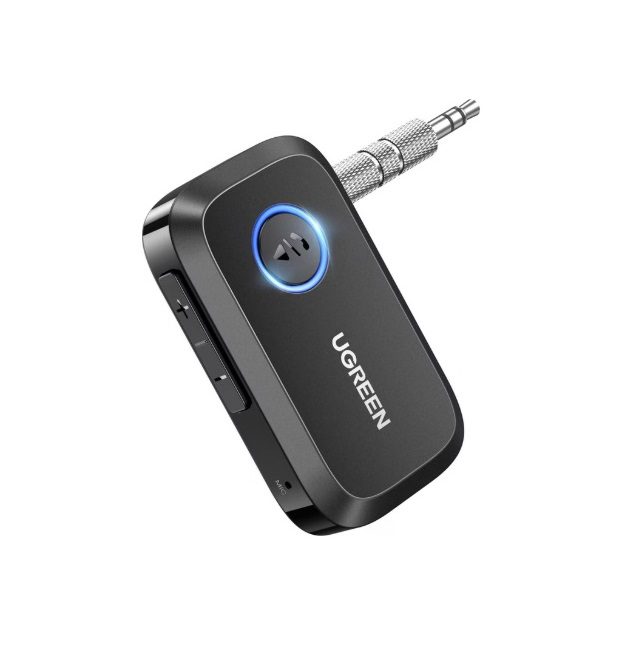 UGREEN Car Bluetooth 5.0 Audio Receiver 3.5mm AUX - Black