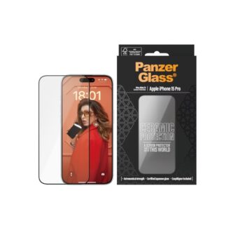 PanzerGlass Ultra-Wide Fit Screen Protection w. EasyAligner (1 Piece) for iPhone 15 Pro