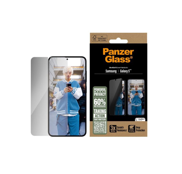 PanzerGlass Ultra-Wide Fit Screen Protection (1 Piece) for Samsung Galaxy S24 & S25
