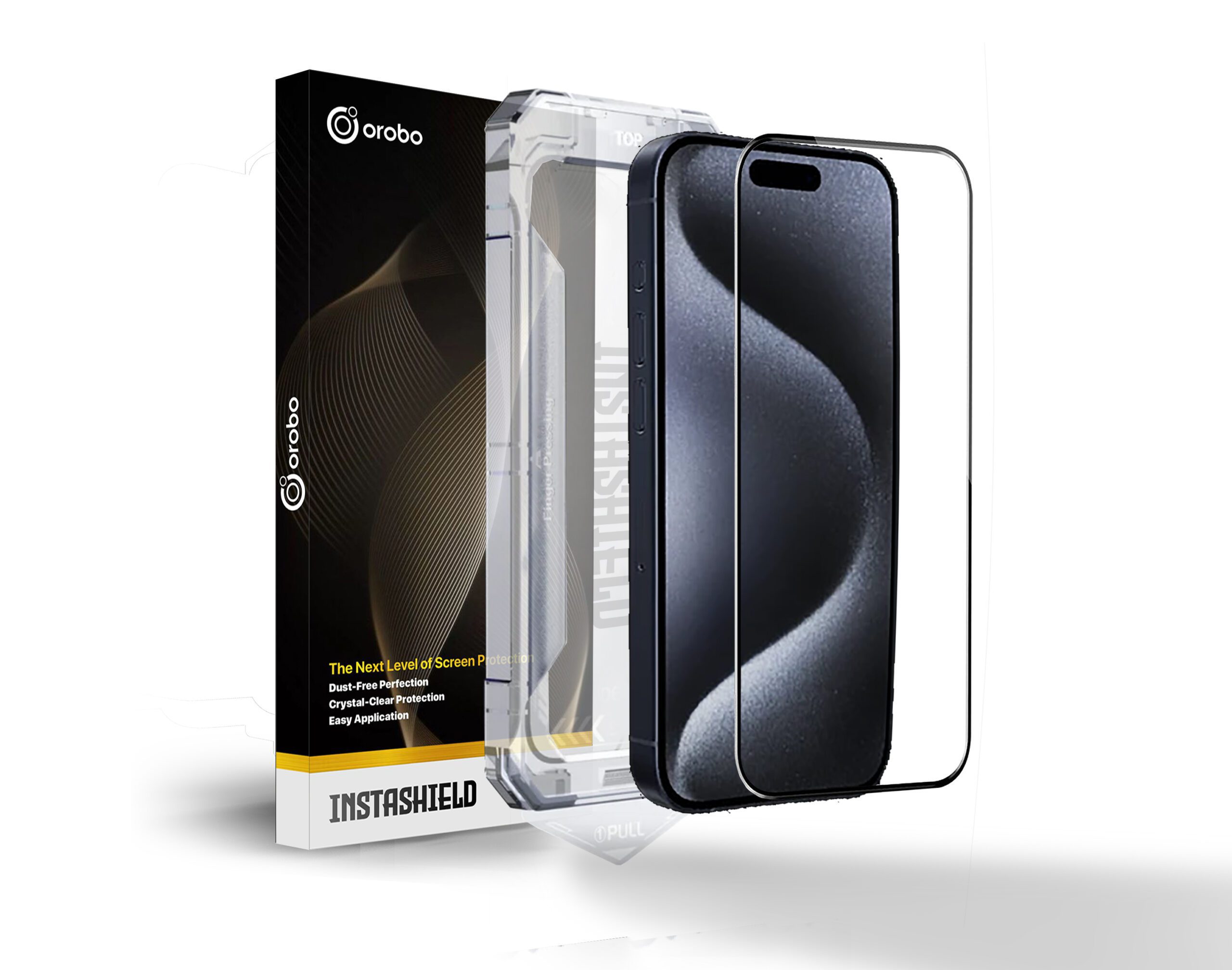 OROBO INSTASHIELD Crystal Clear Glass Screen Protector For iPhone 17 Pro Max (1 Piece)