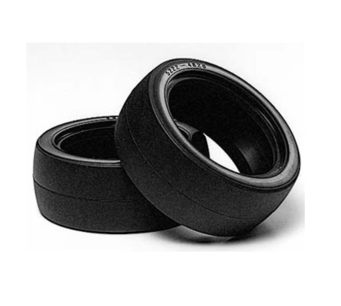Tamiya RC Car Parts 1/10 Slick Tires, 26mm 2 pcs