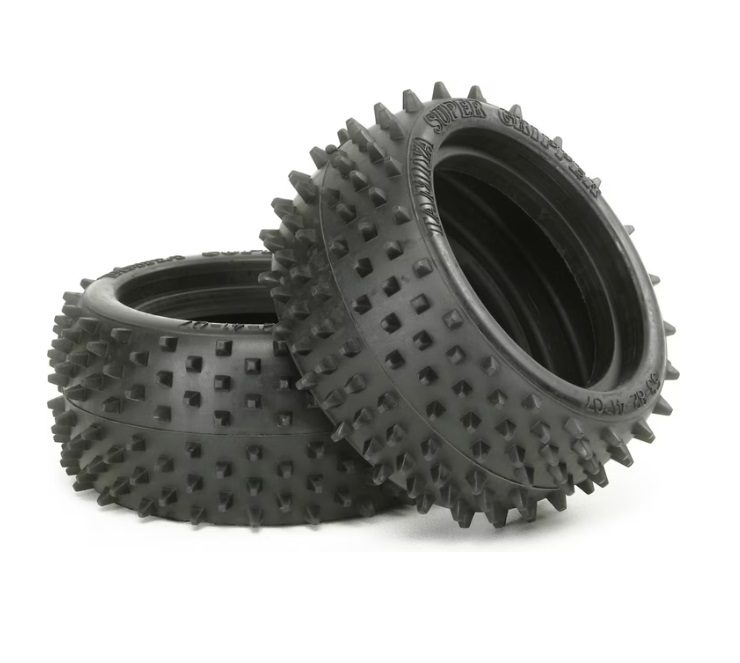 Tamiya RC Car Parts 6029 Off-Road Tires, Square Pin Style, 2 pcs set 2