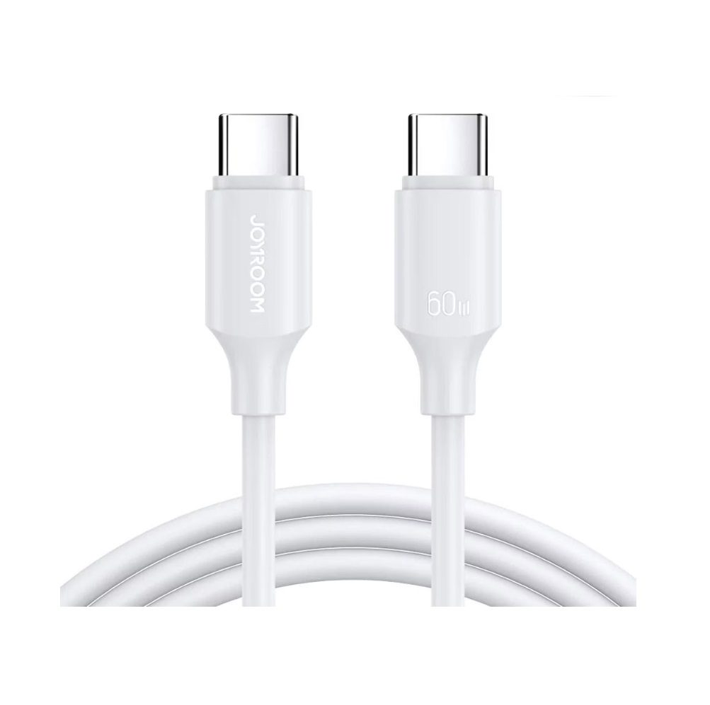 Joyroom USB C — USB C 1 m, USB 2.0, 60 W - White (S-CC060A9)