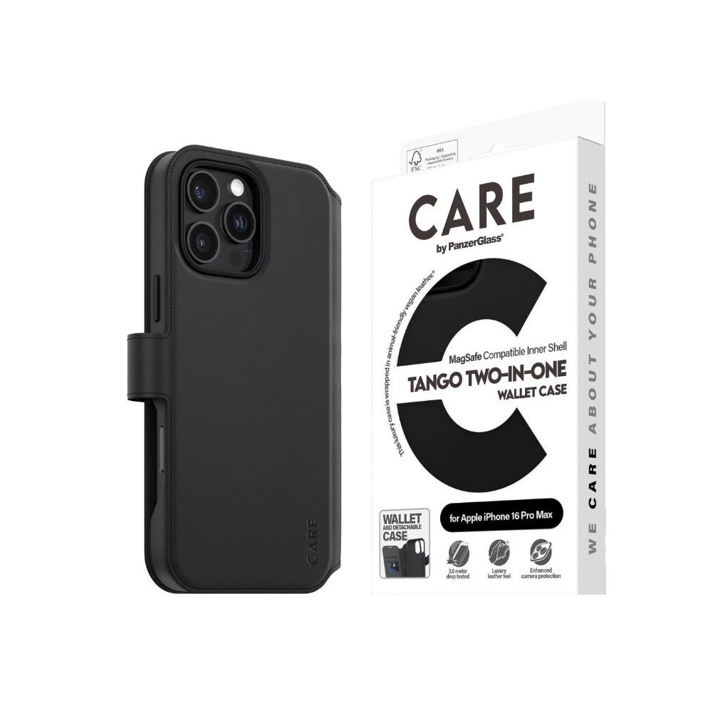 PanzerGlass CARE Tango Two-in-One Wallet Case For iPhone 16 Pro Max