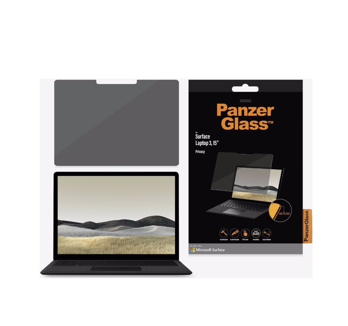 PanzerGlass Screen Protector (1 Piece), Microsoft Surface Laptop 3 (15", 3:2)