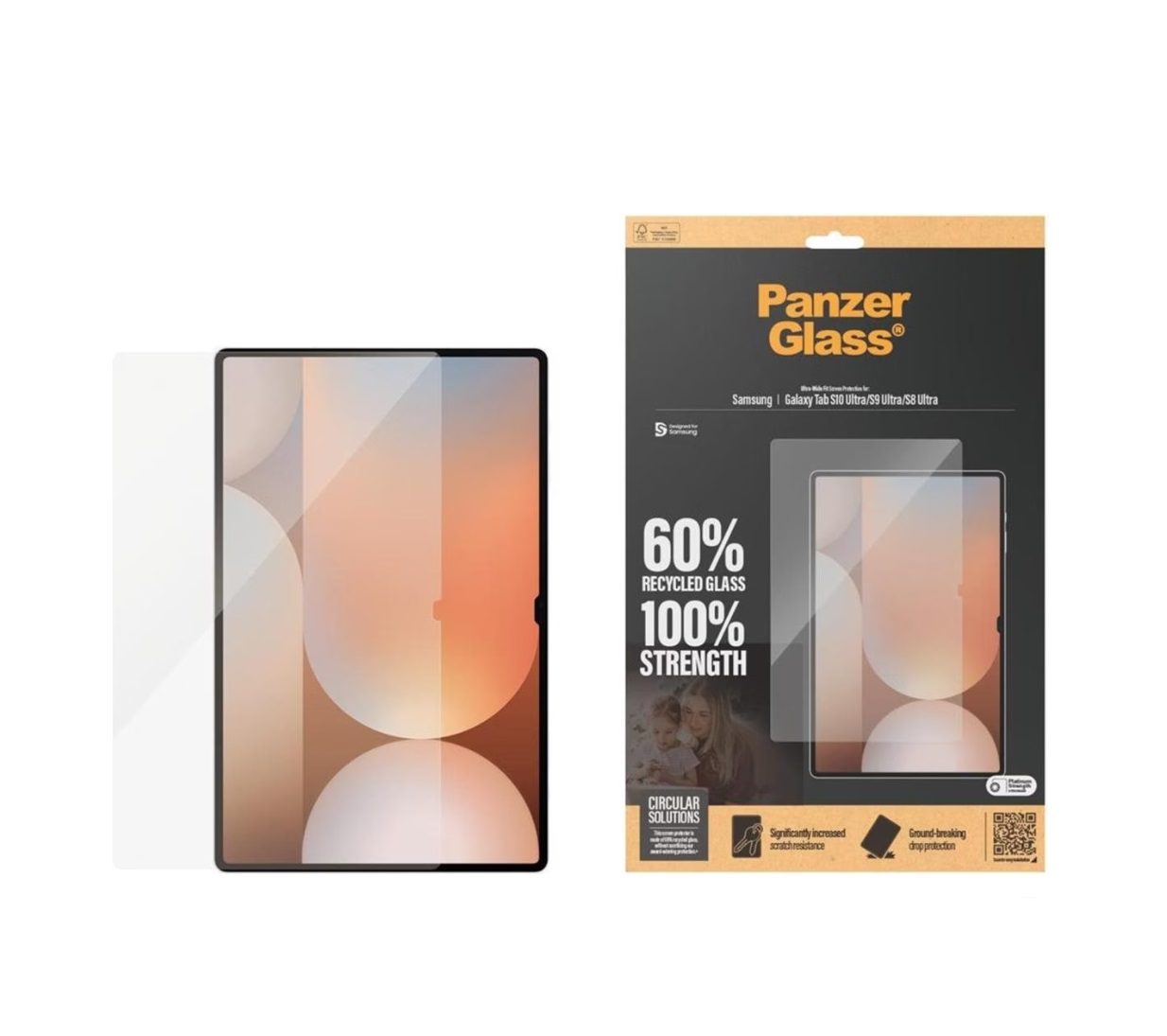 PanzerGlass Ultra-Wide Fit Screen Protector (1 Piece), Galaxy Tab S10 Ultra, Galaxy Tab S9 Ultra, Galaxy Tab S8 Ultra