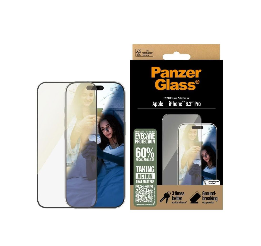PanzerGlass EyeCare Screen Protection (1 Piece), iPhone 16 Pro