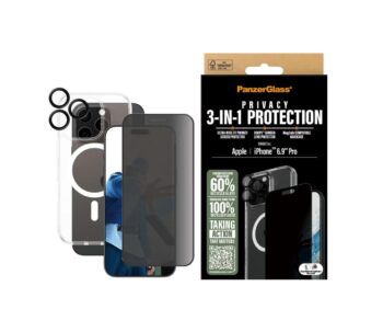 PanzerGlass Privacy Screen Protector (1 Piece), iPhone 16 Pro Max
