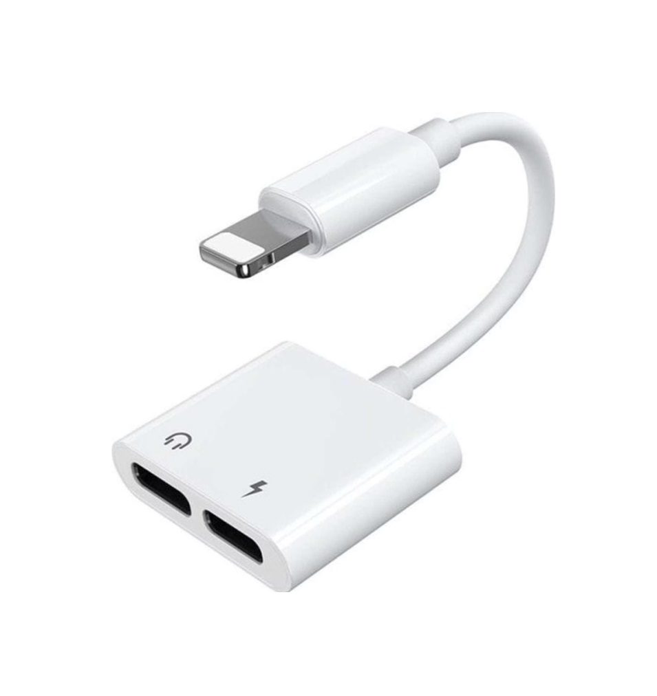 Joyroom Headphone Adapter Lightning, Lightning - White (S-Y104)