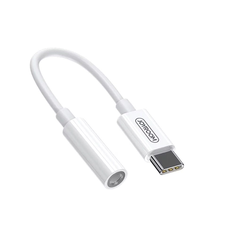 Joyroom Headphone adapter 3.5mm jack, 3.5mm jack - White (SH-C1)
