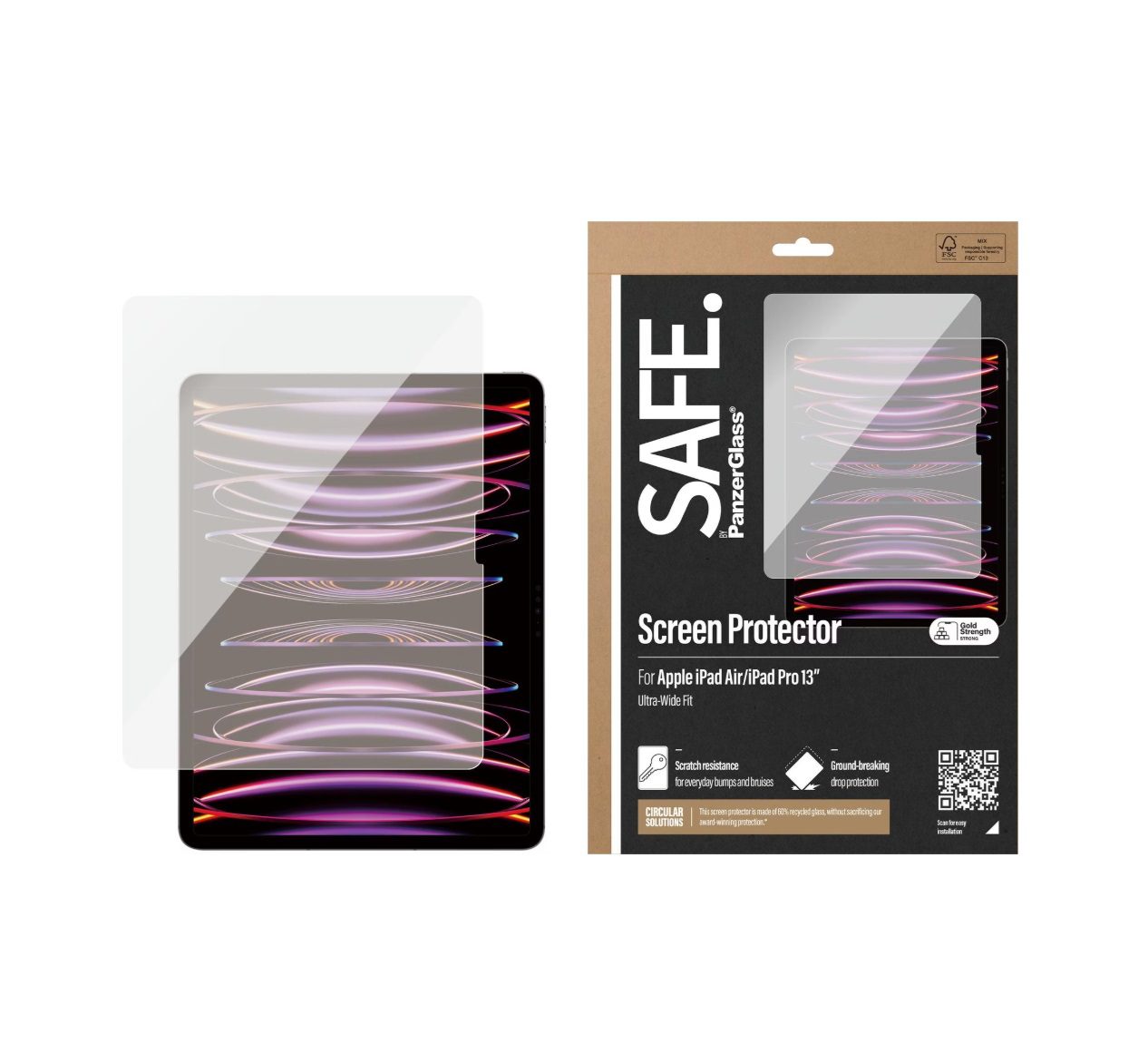 PanzerGlass SAFE. Tablet Glass (1 Piece), iPad Air 13 (2024, M2)