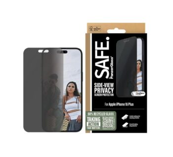 PanzerGlass SAFE. Privacy Ultra-Wide Fit Screen Protector (1 Piece), iPhone 16 Plus