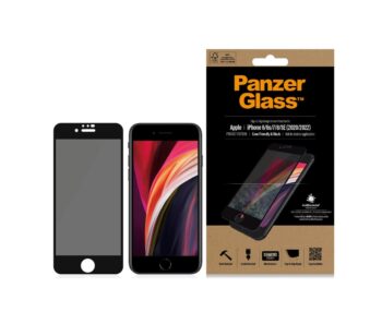 PanzerGlass Case Friendly Privacy Screen Protector (1 Piece), iPhone 6s, iPhone SE (3rd Gen), iPhone SE (2nd Gen), iPhone 6, iPhone 8, iPhone 7