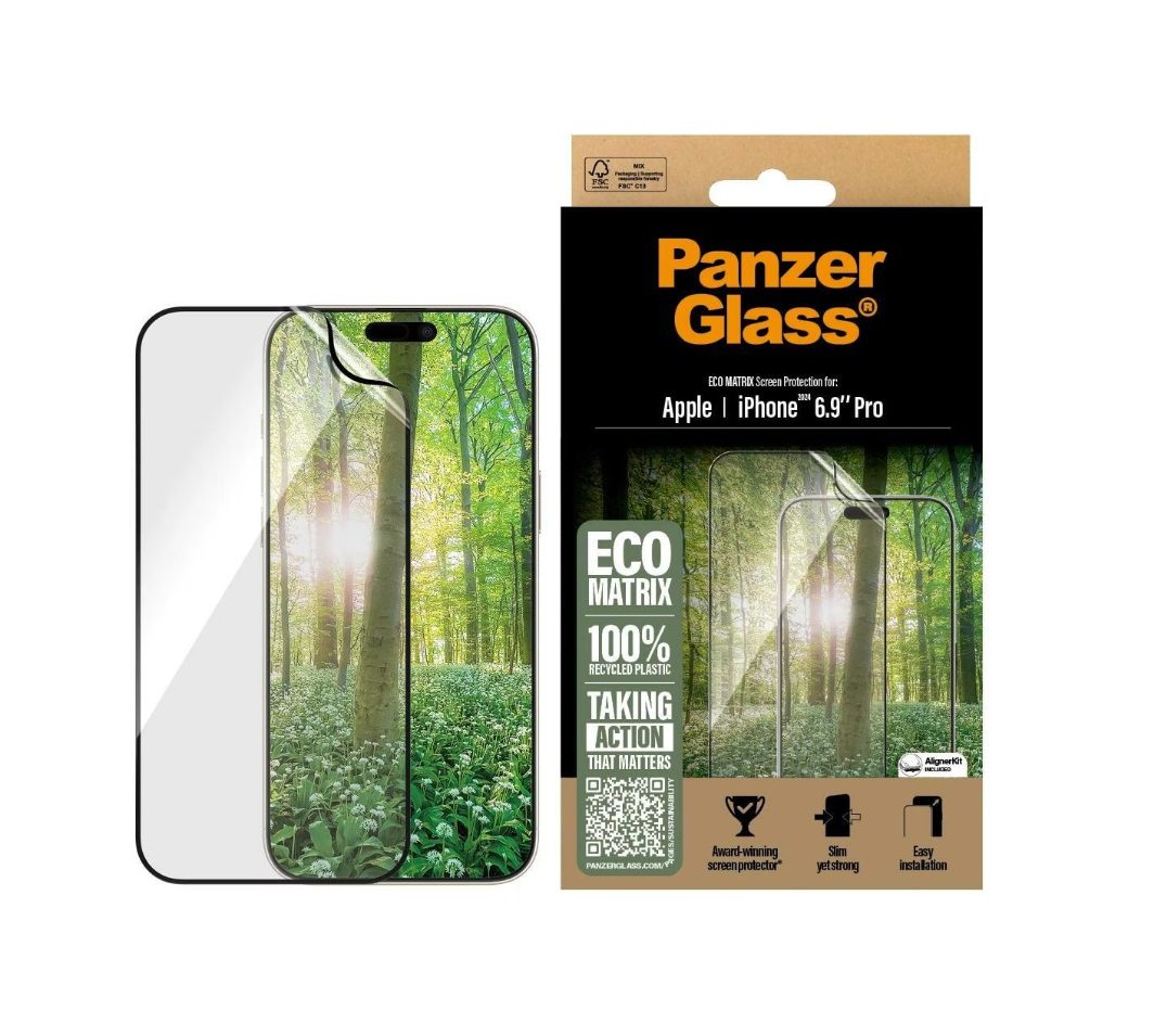 PanzerGlass Matrix Screen Protector (1 Piece), iPhone 16 Pro Max