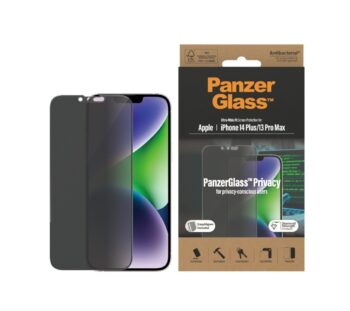 PanzerGlass Ultra-Wide Fit Privacy Screen Protector (1 Piece), iPhone 13 Pro Max, iPhone 14 Plus