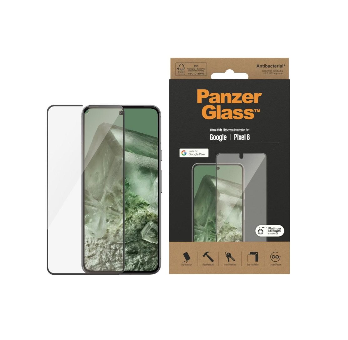 PanzerGlass Ultra-Wide Fit Screen Protector (1 Piece), Google Pixel 8