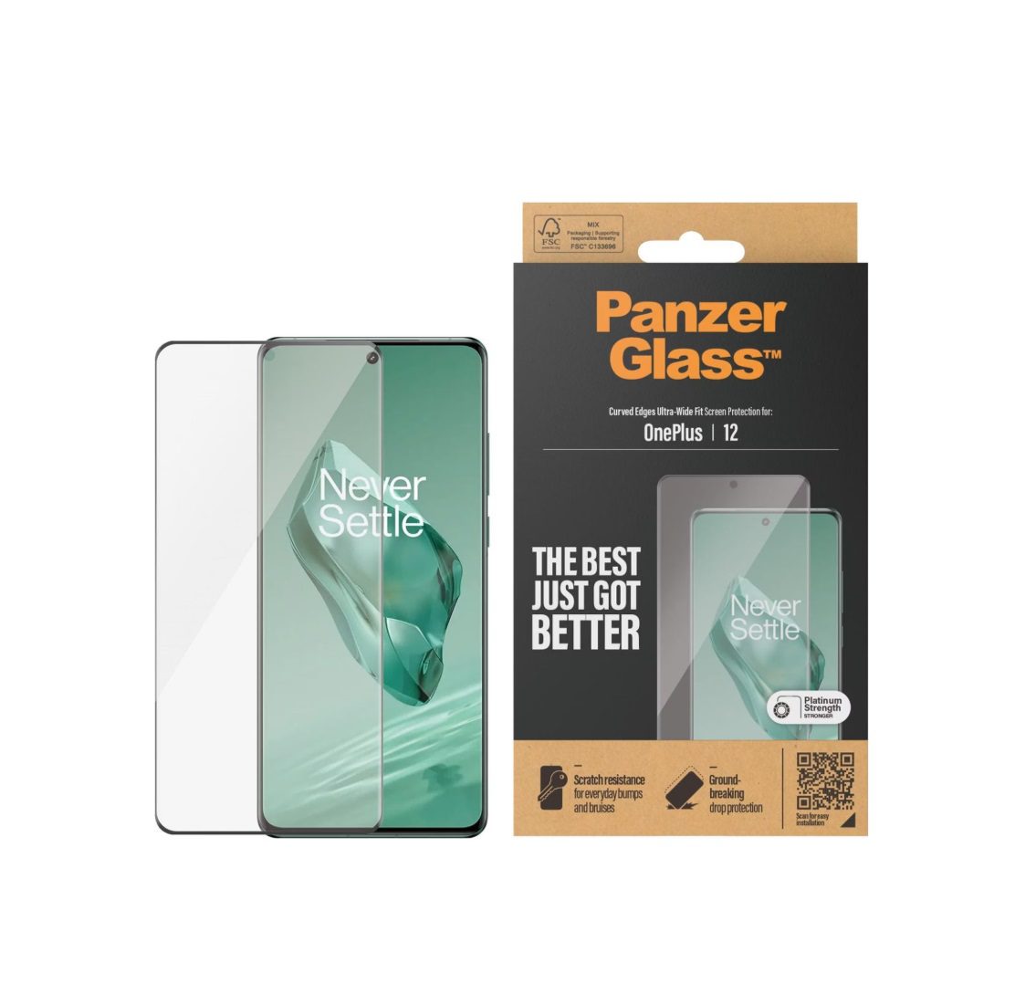 PanzerGlass Ultra-Wide Fit Screen Protector (1 Piece), OnePlus 12