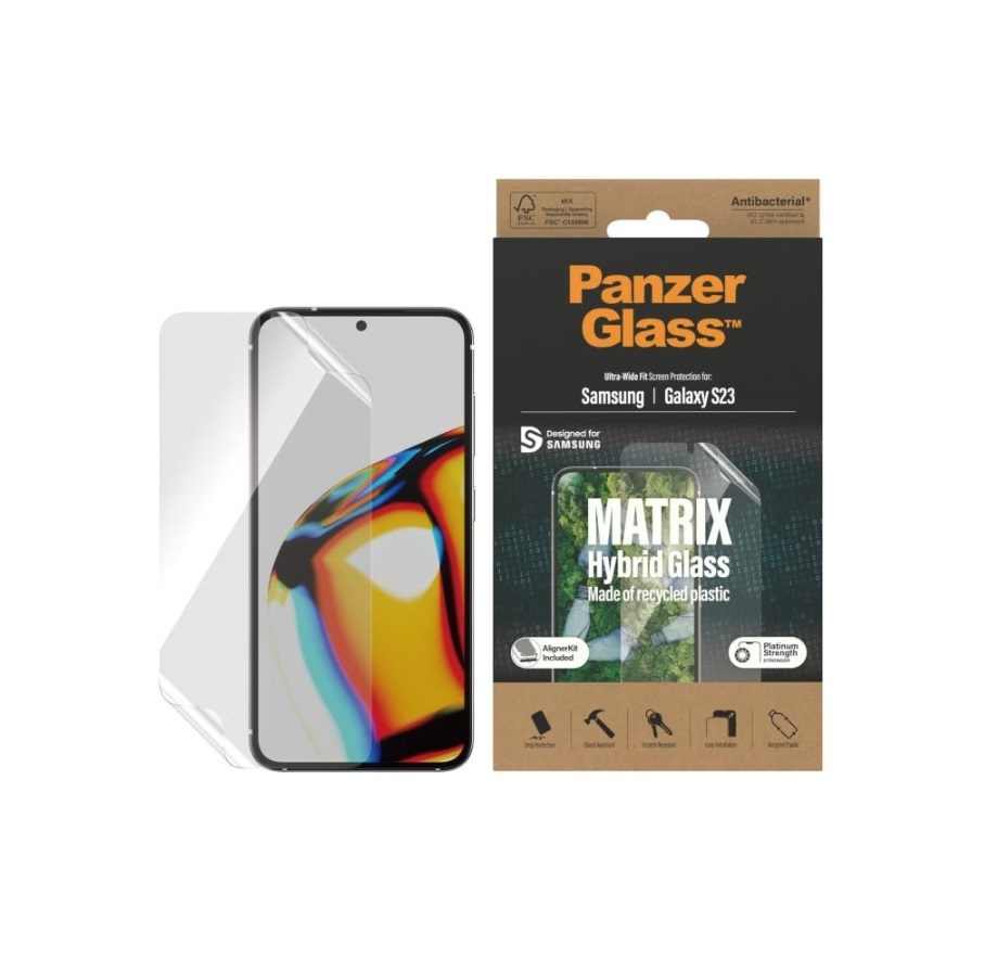 PanzerGlass Ultra-Wide Fit Screen Protector (1 Piece), Samsung Galaxy S23