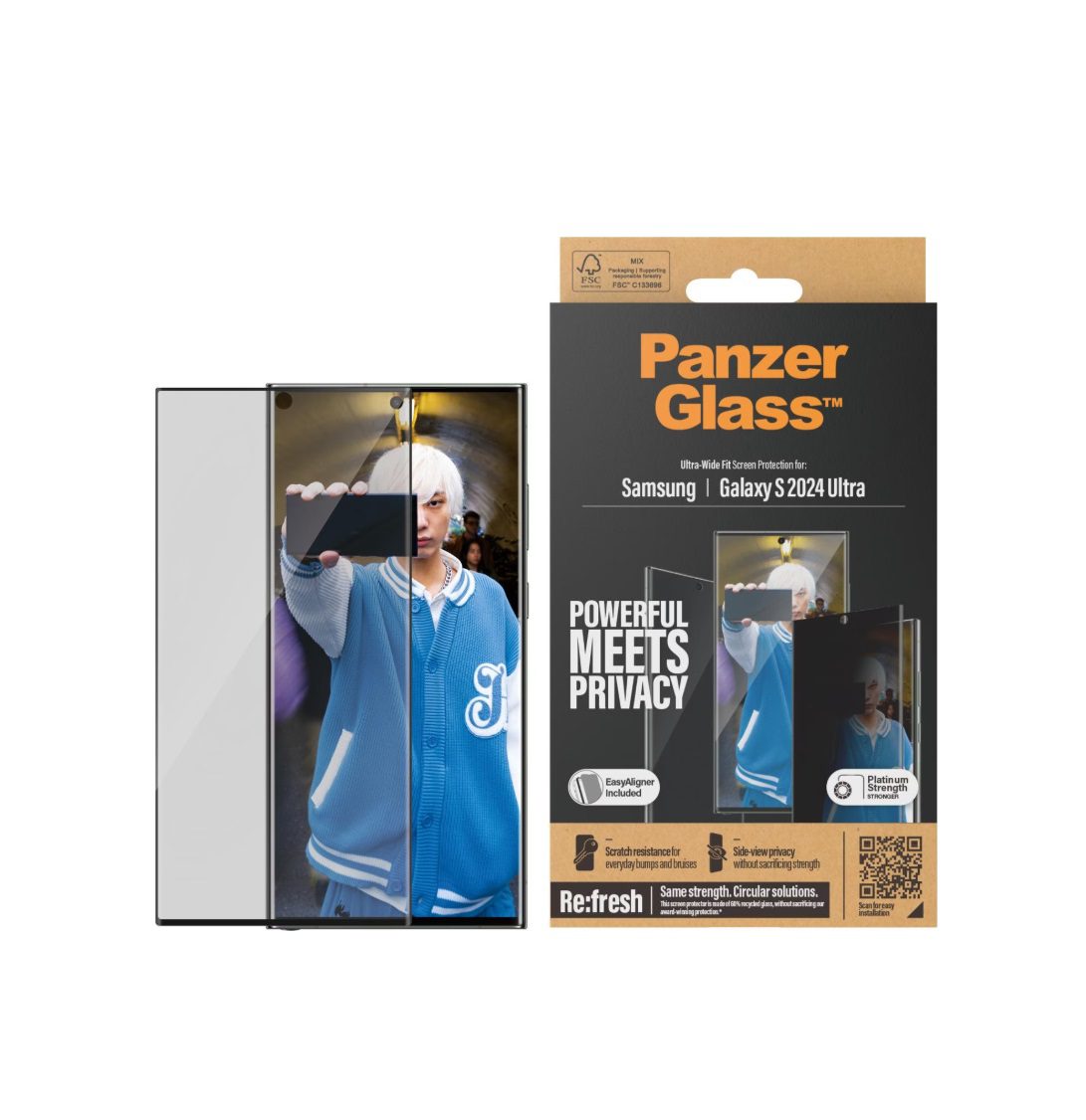 PanzerGlass Privacy Screen Protector (1 Piece), Samsung Galaxy S24 Ultra