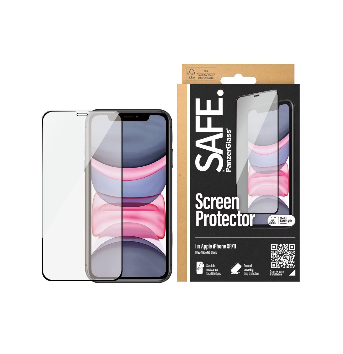 PanzerGlass SAFE. Case-Friendly Screen Protector (1 Piece), iPhone XR, iPhone 11