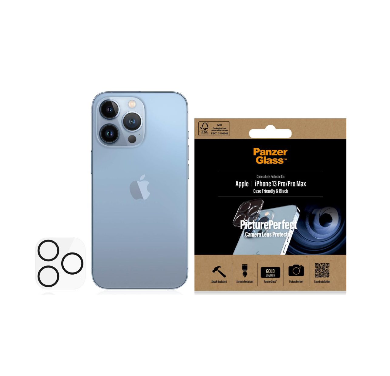 PanzerGlass Camera Lens Protector (1 Piece), iPhone 13 Pro Max, iPhone 13 Pro