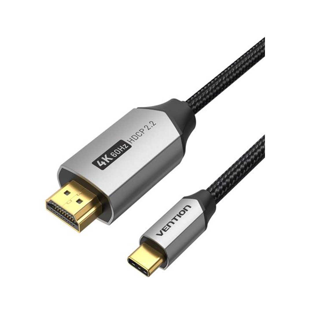Vention 1m USB Type C to HDMI 2.0 Cable - Black