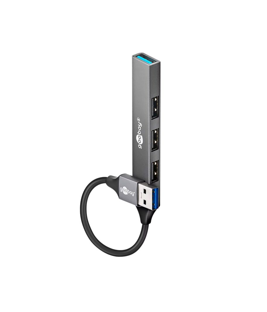 Goobay Slim USB 3.2 Hub 4-Port, USB-A Input