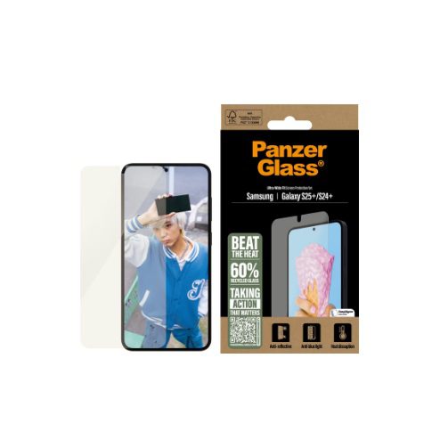 PanzerGlass All-in-One Screen Protector Ultra-Wide Fit (1 Piece), Samsung Galaxy S25+