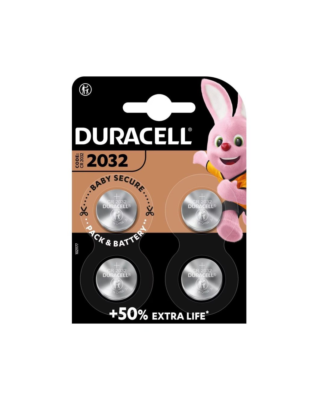 DURACELL CR2032, 225 mAh - (4 pcs)