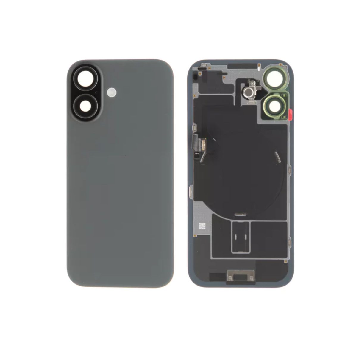 Back Glass + W/Small Component Pre-installed for iPhone 17 (Black)