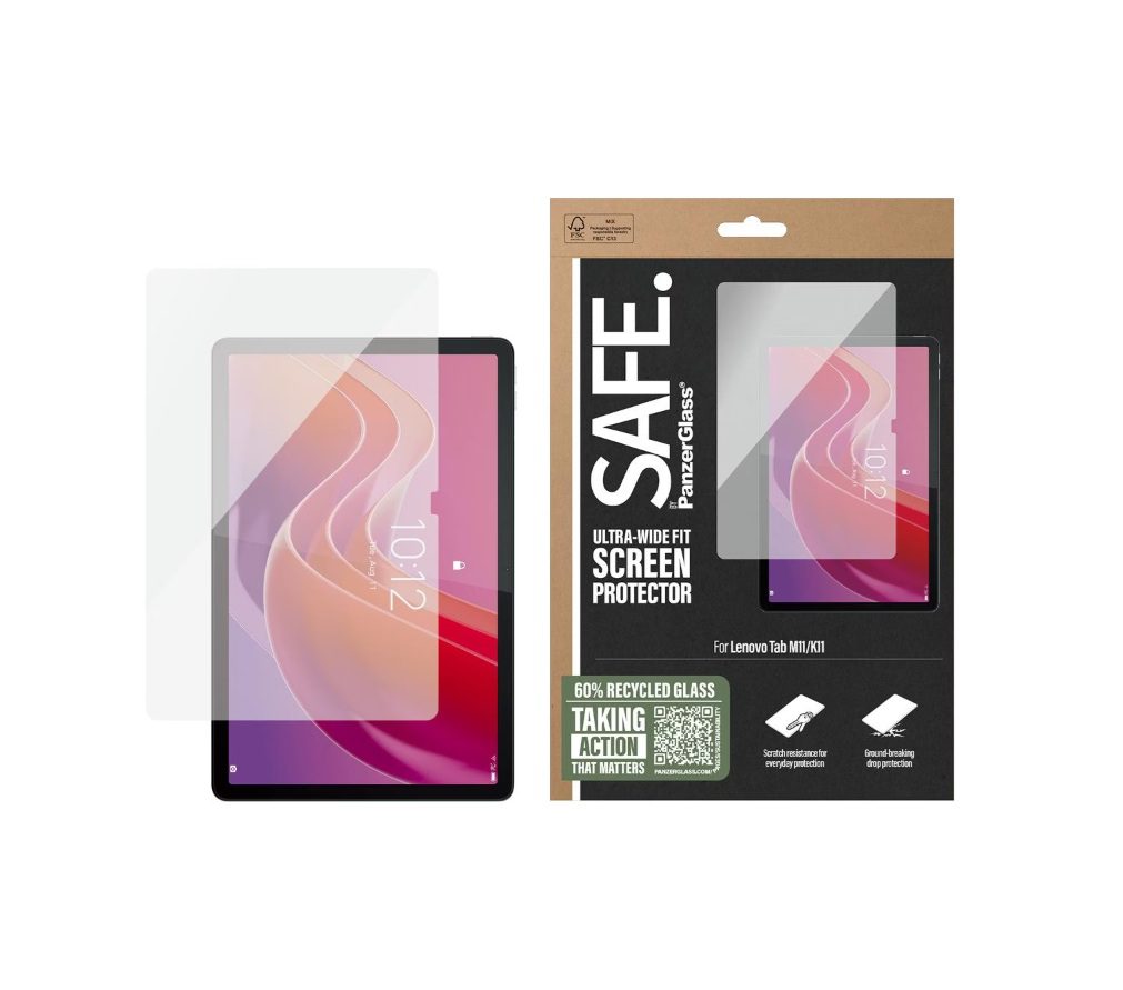 PanzerGlass SAFE. Screen Protector (1 Piece), Lenovo Tab M11, Lenovo Tab K11