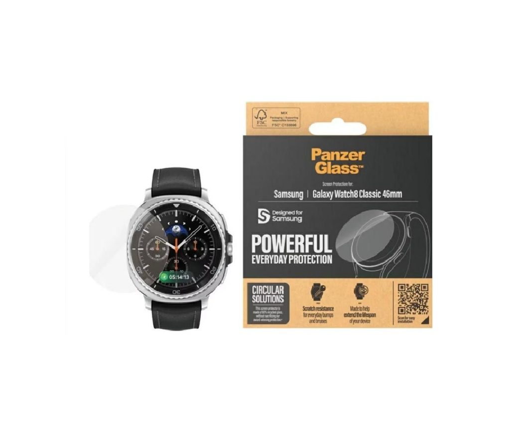 PanzerGlass Screen Protector (1 Piece), Samsung Galaxy Watch8 Classic 46mm