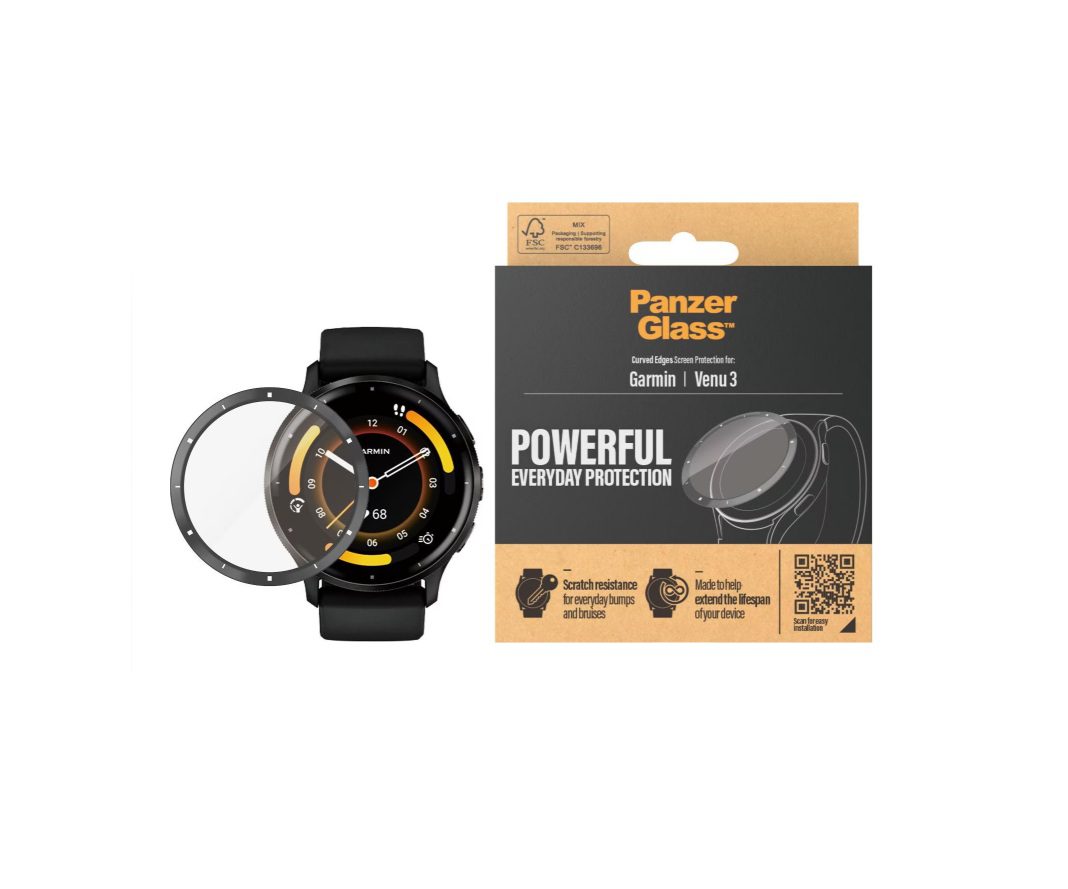 PanzerGlass Watch Screen Protector (1 Piece), Garmin Venu 3