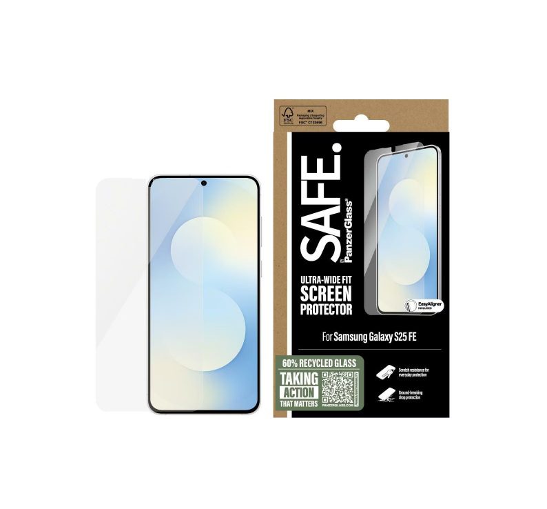 PanzerGlass SAFE. Screen Protector (1 Piece), Samsung Galaxy S25 FE